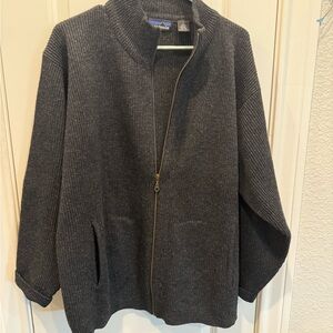 Patagonia Charcoal Zip-Up Sweater
